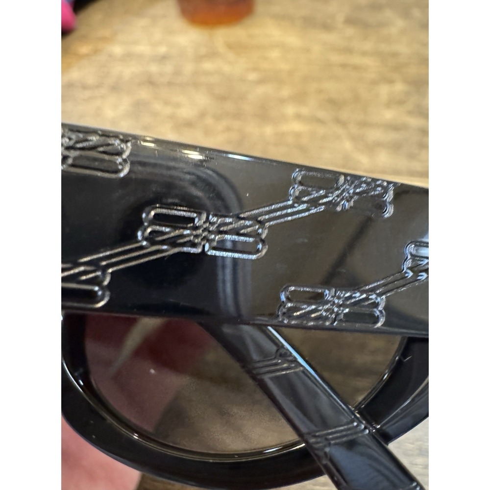 BALENCIAGA BB250S 001‎ BLACK GREY CAT EYE SUNGLASSES. 52 mm - Picture 6 of 13